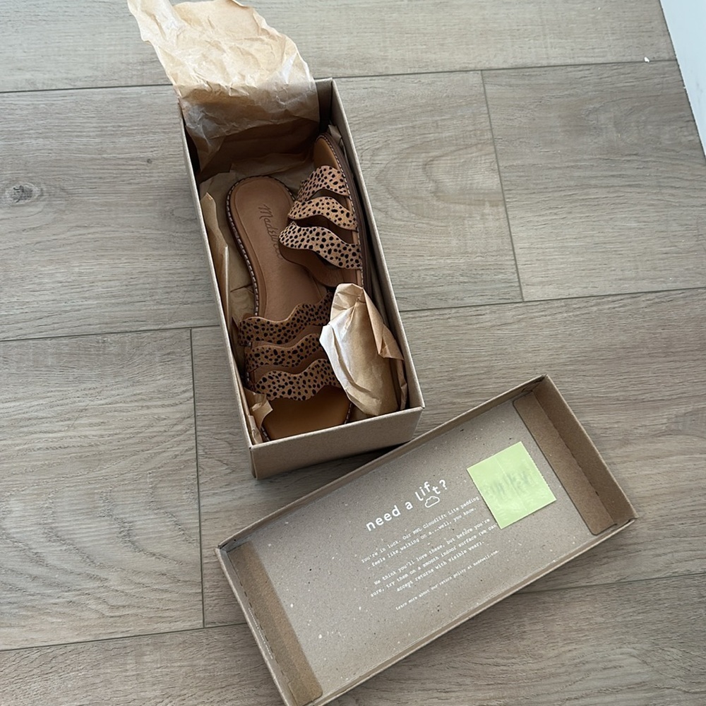 NEW Madewell the Wave Slide Sandals Size 6.5 - Picture 4 of 8